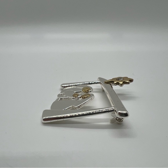 VINTAGE CHRISTMAS NATIVITY SCENE BROOCH Rhinestone Star - Picture 5 of 7